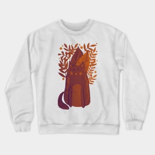 Cat and foliage - autumn palette Crewneck Sweatshirt